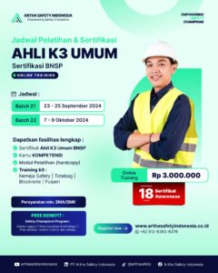 Ahli K3 Umum (Online) - Sertifikasi BNSP